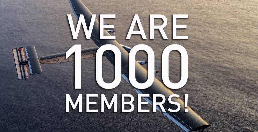 Nous sommes 1000 membres